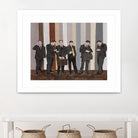 Conference Break by Daleno Art on GIANT ART - beige shapes figure