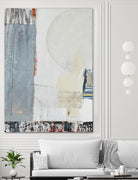 City Walker by Daleno Art on GIANT ART - beige abstract