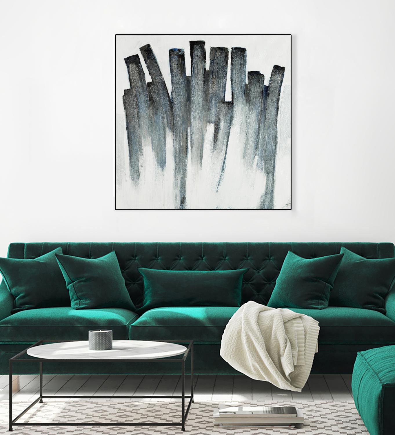 Graphite Spirits by Daleno Art on GIANT ART - blue abstract abstrait 