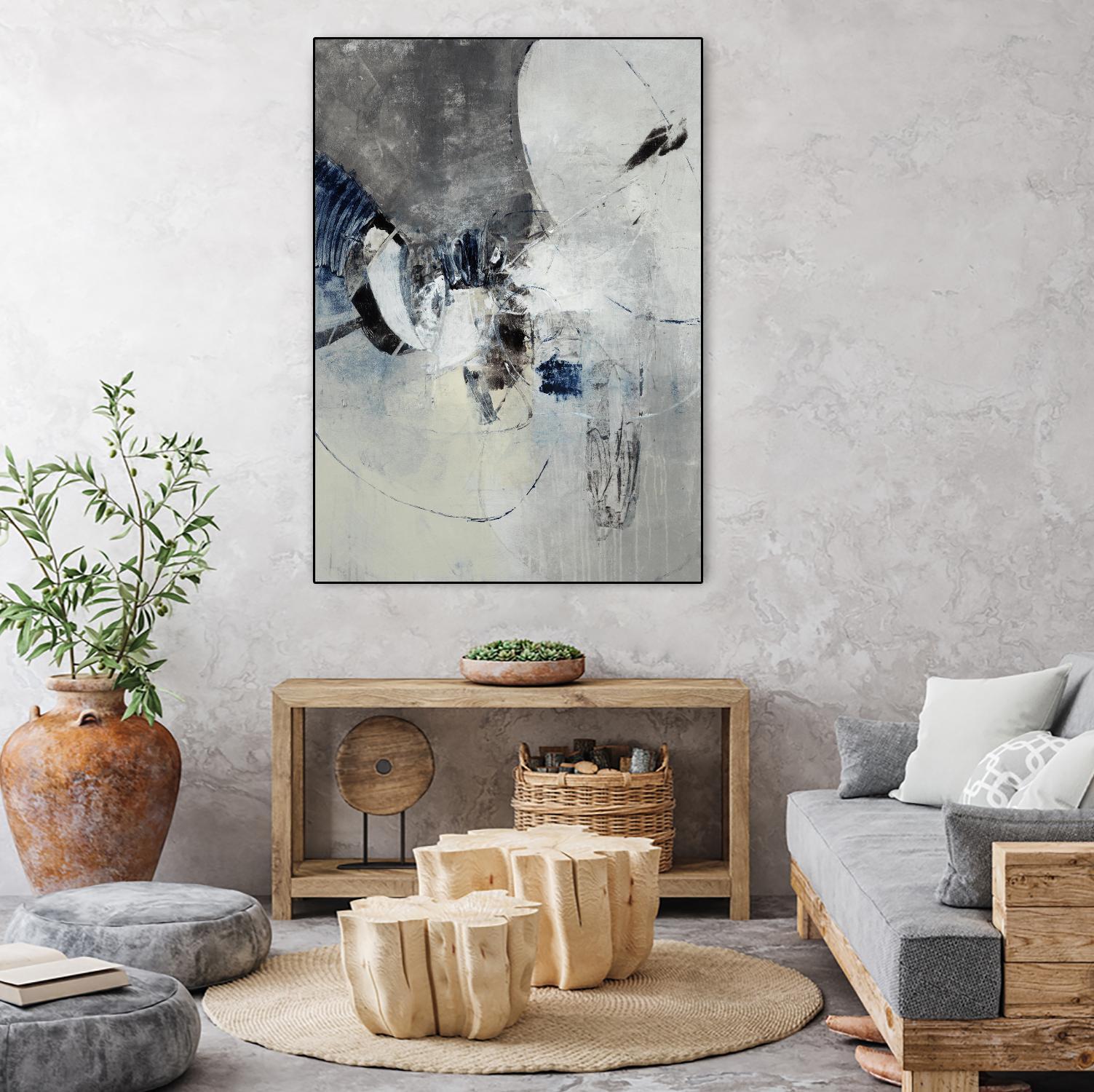Solid Strike I by Daleno Art on GIANT ART - grey  abstract abstrait 