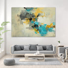 Adrift in Time by Daleno Art on GIANT ART - blue abstract abstrait 
