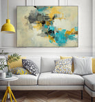 Adrift in Time by Daleno Art on GIANT ART - blue abstract abstrait 
