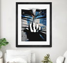 Blue Jeans II by Alex Cherry on GIANT ART - blue contemporary