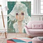 Milkfall by Camilla D'Errico on GIANT ART - green contemporary