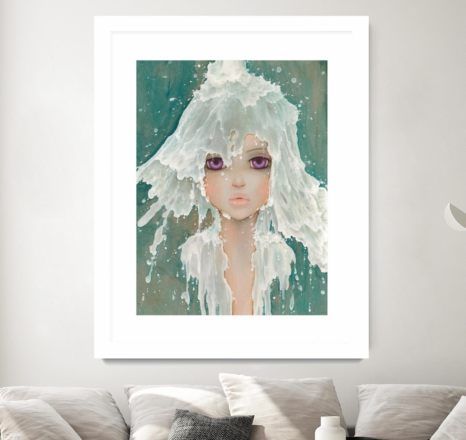 Milkfall by Camilla D'Errico on GIANT ART - green contemporary