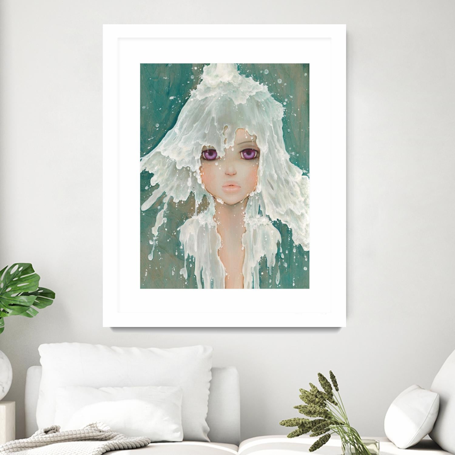Milkfall by Camilla D'Errico on GIANT ART - green contemporary
