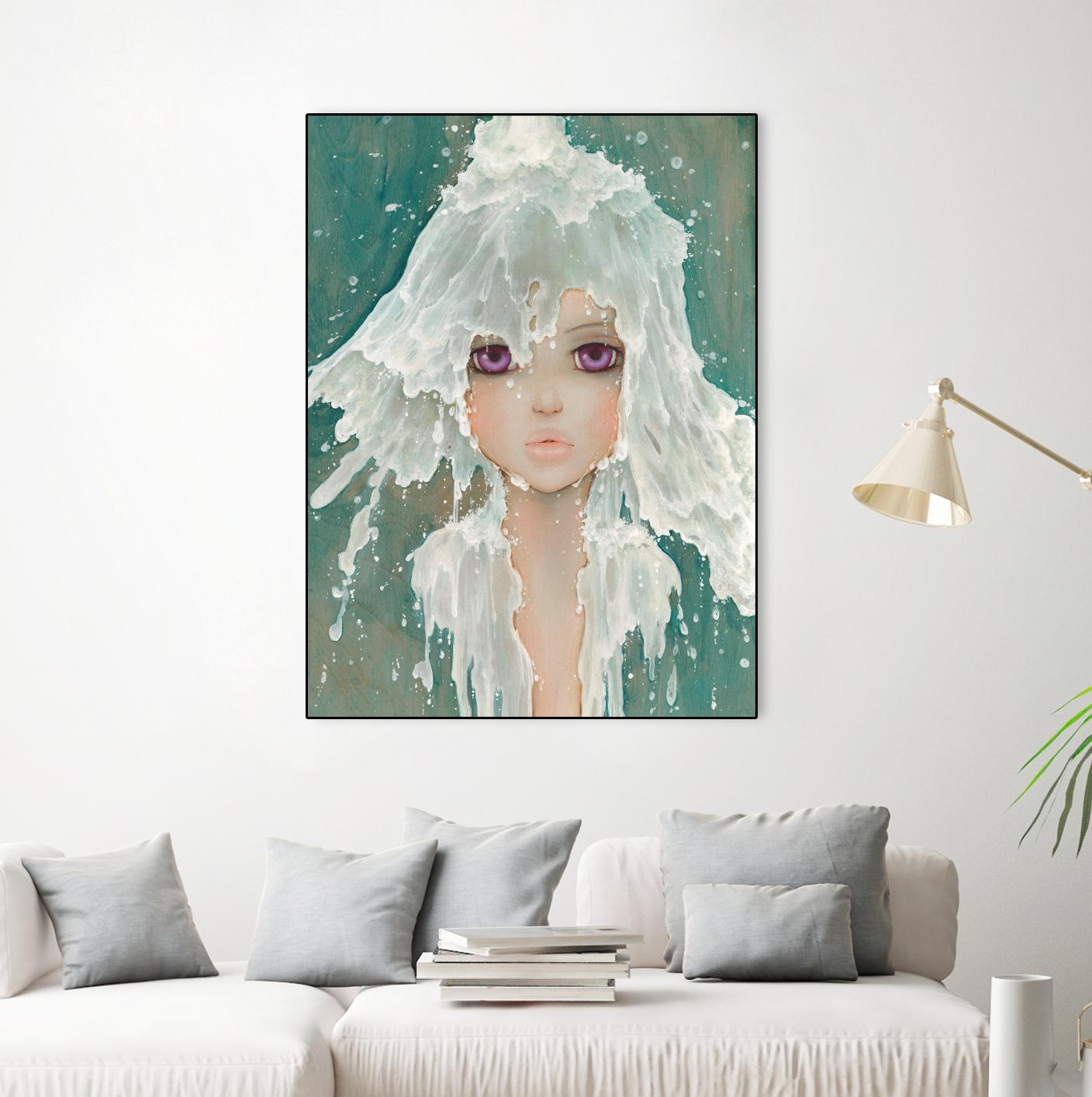 Milkfall by Camilla D'Errico on GIANT ART - green contemporary