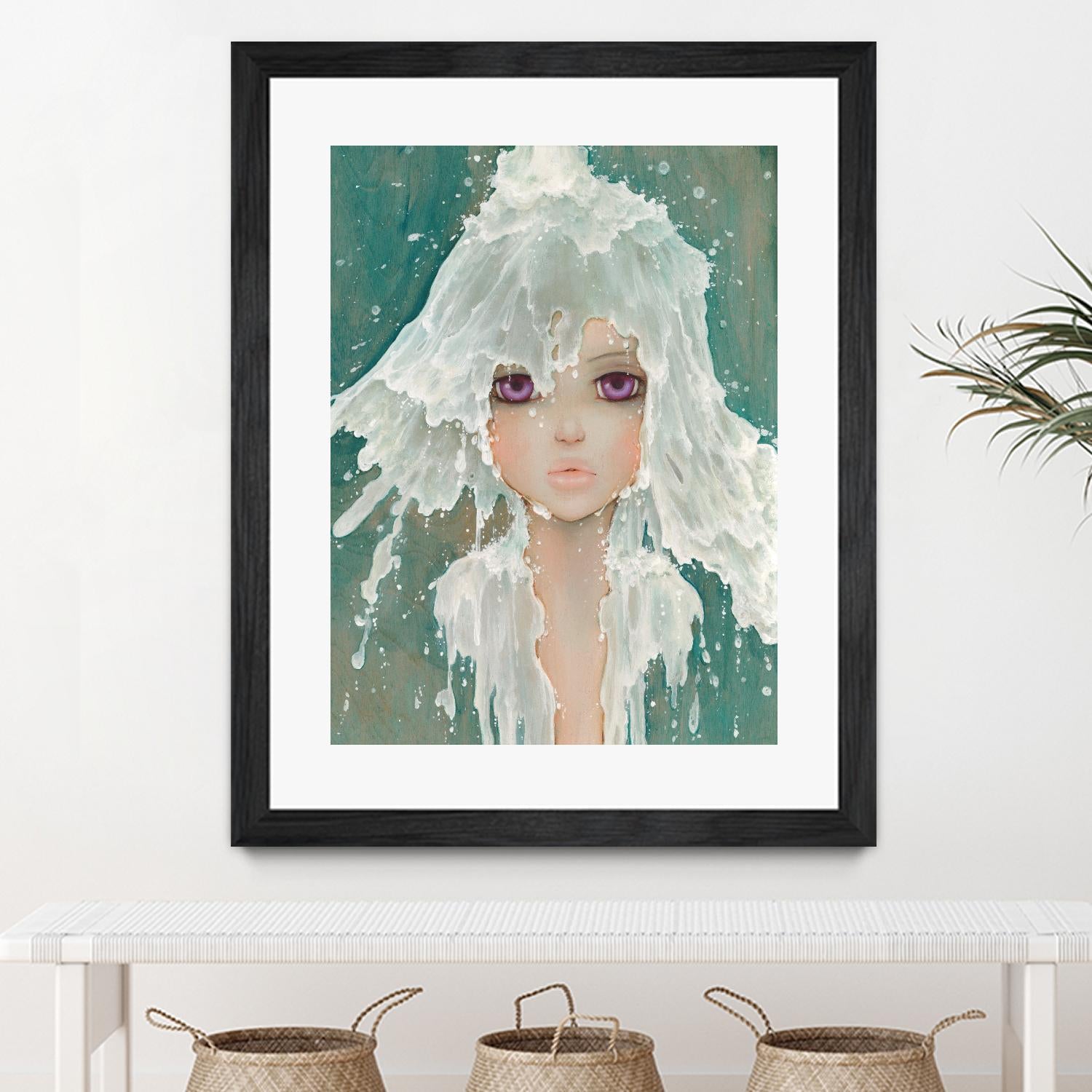 Milkfall by Camilla D'Errico on GIANT ART - green contemporary