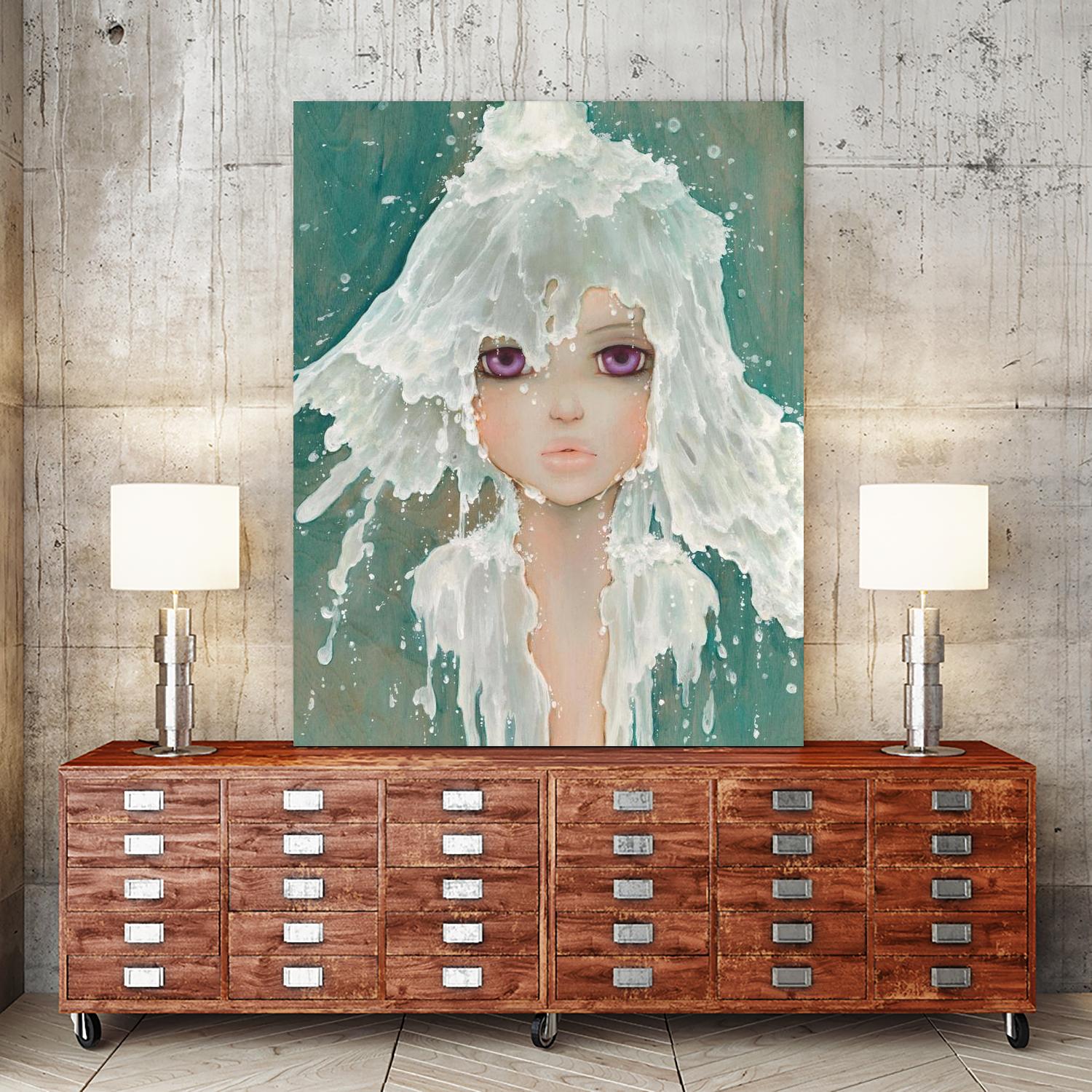Milkfall by Camilla D'Errico on GIANT ART - green contemporary