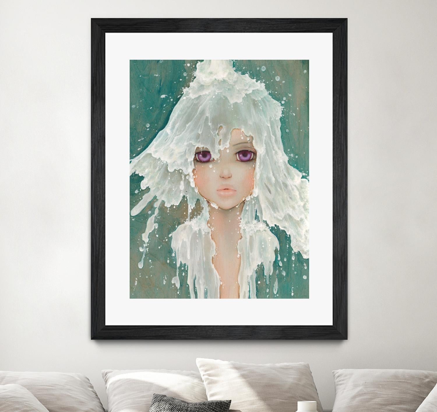 Milkfall by Camilla D'Errico on GIANT ART - green contemporary