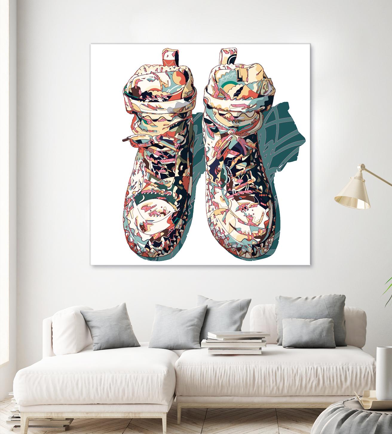 Sneaker by HR-FM on GIANT ART - blue contemporary