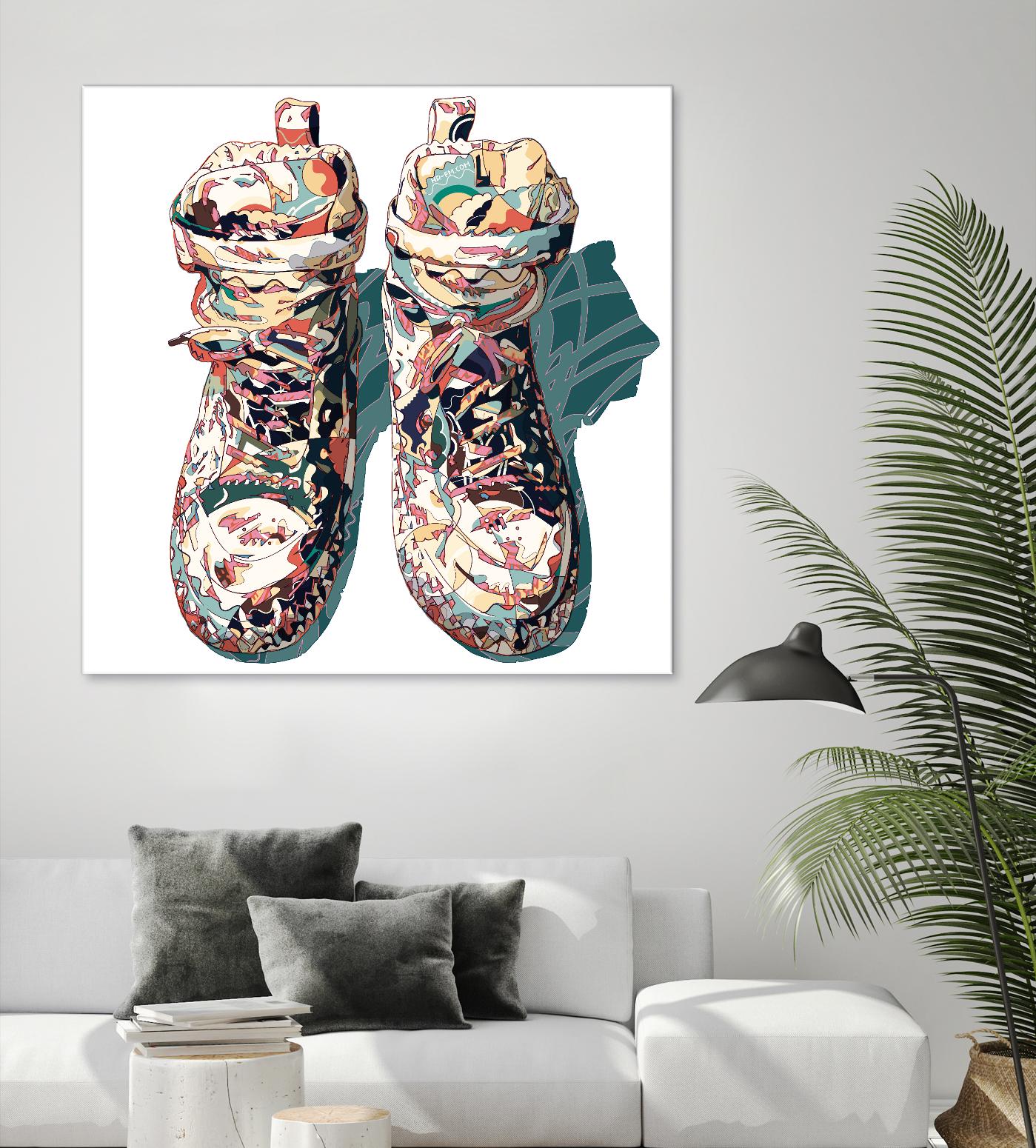 Sneaker by HR-FM on GIANT ART - blue contemporary
