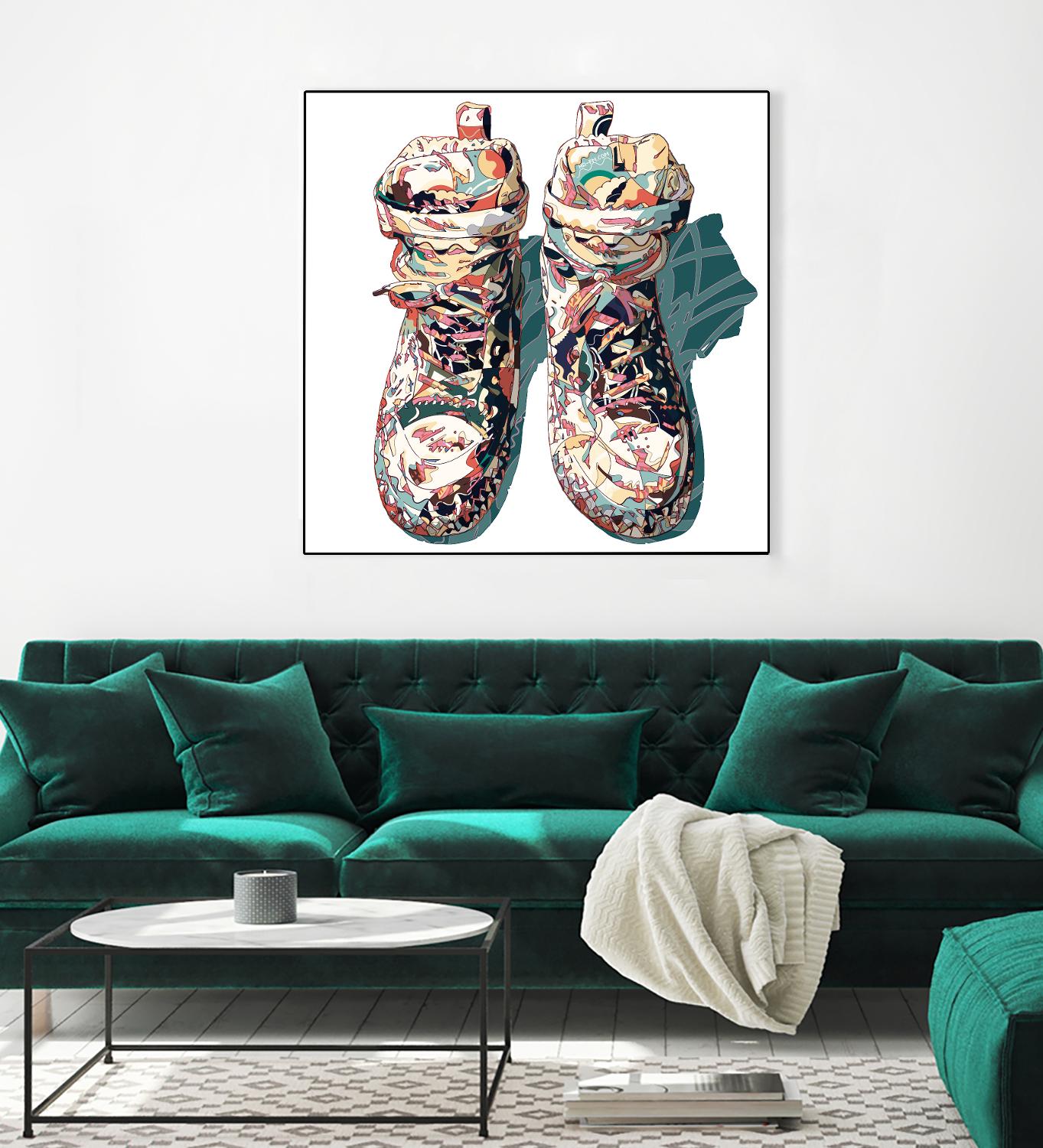 Sneaker by HR-FM on GIANT ART - blue contemporary