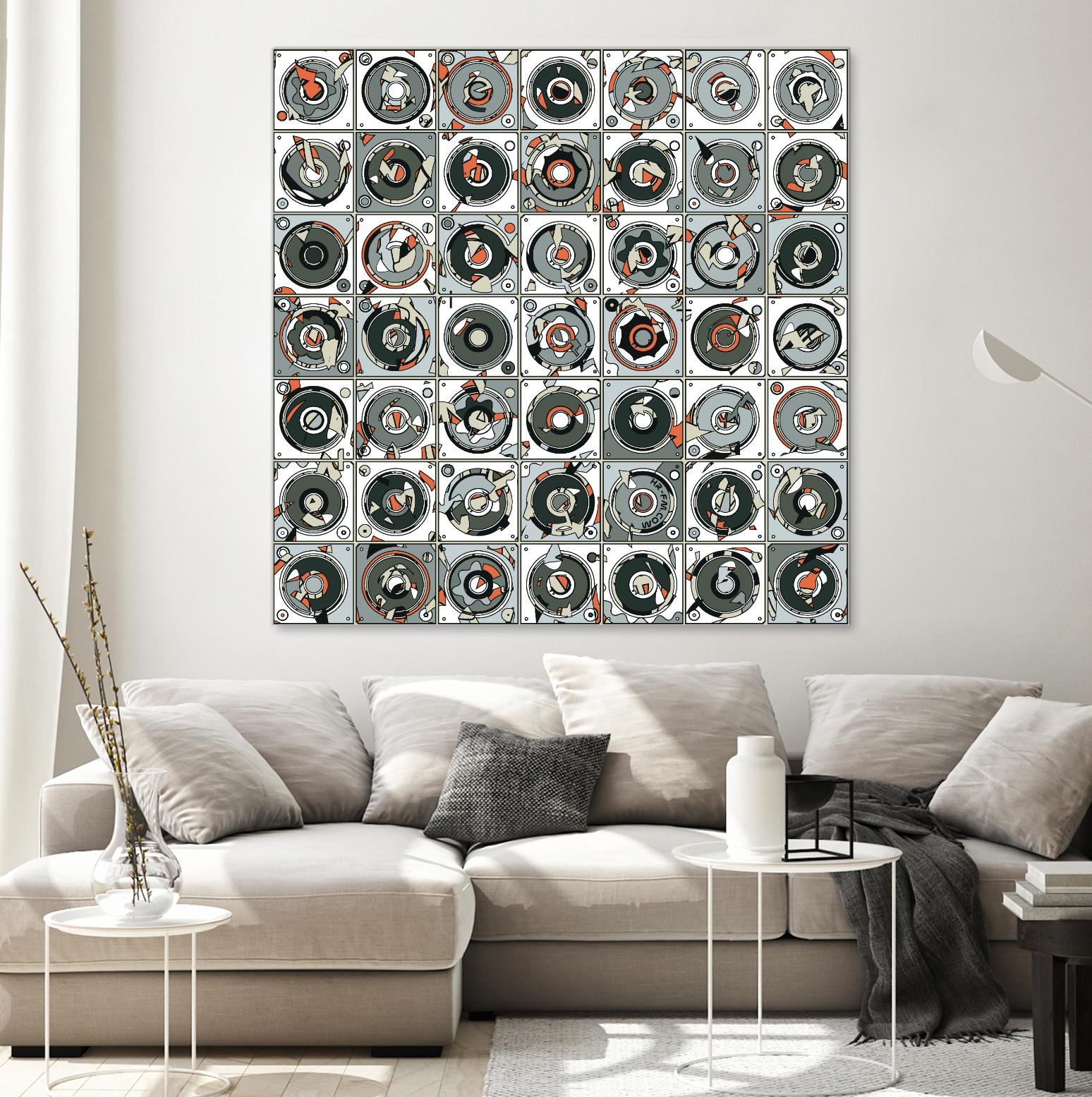 Stereogram by HR-FM on GIANT ART - orange contemporary