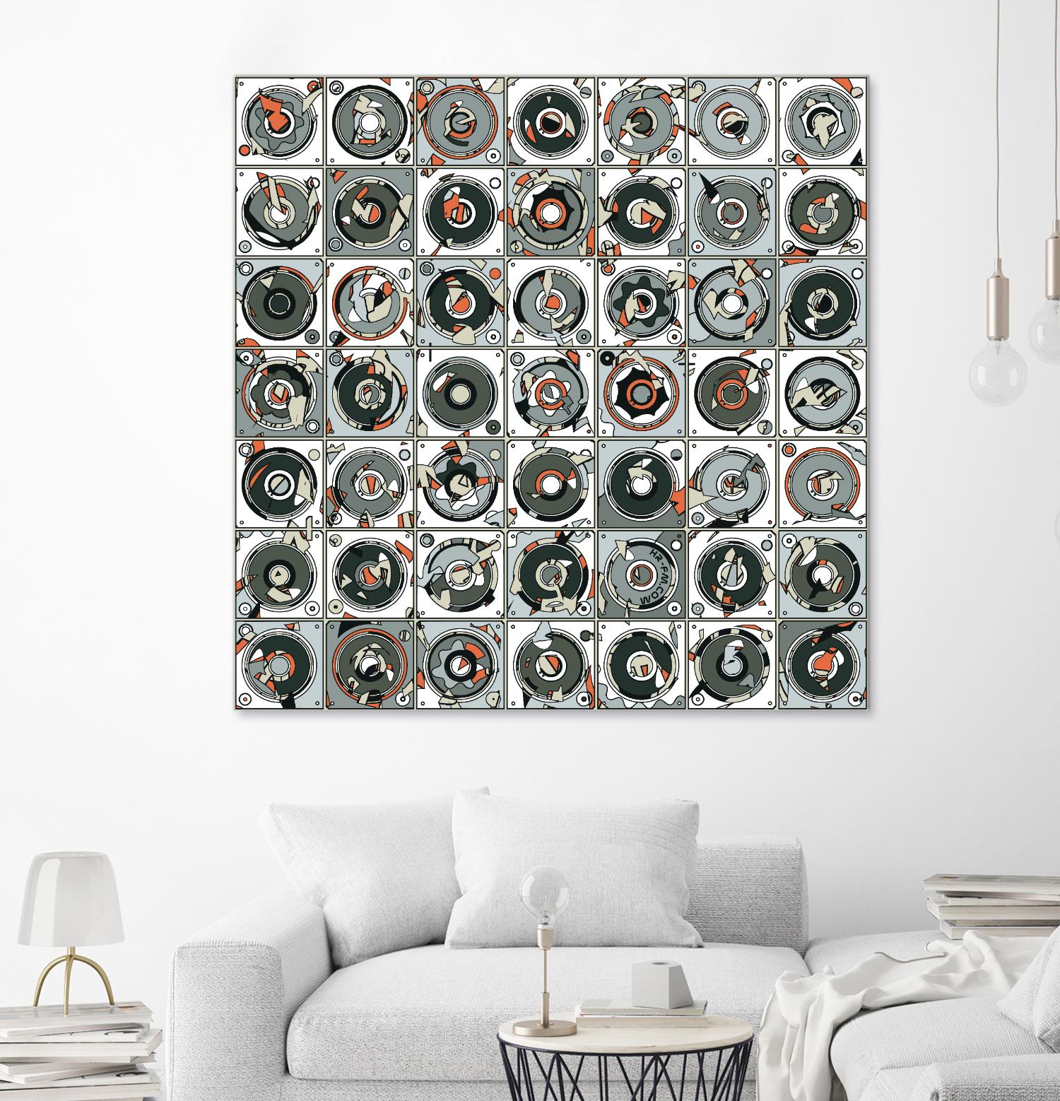 Stereogram by HR-FM on GIANT ART - orange contemporary