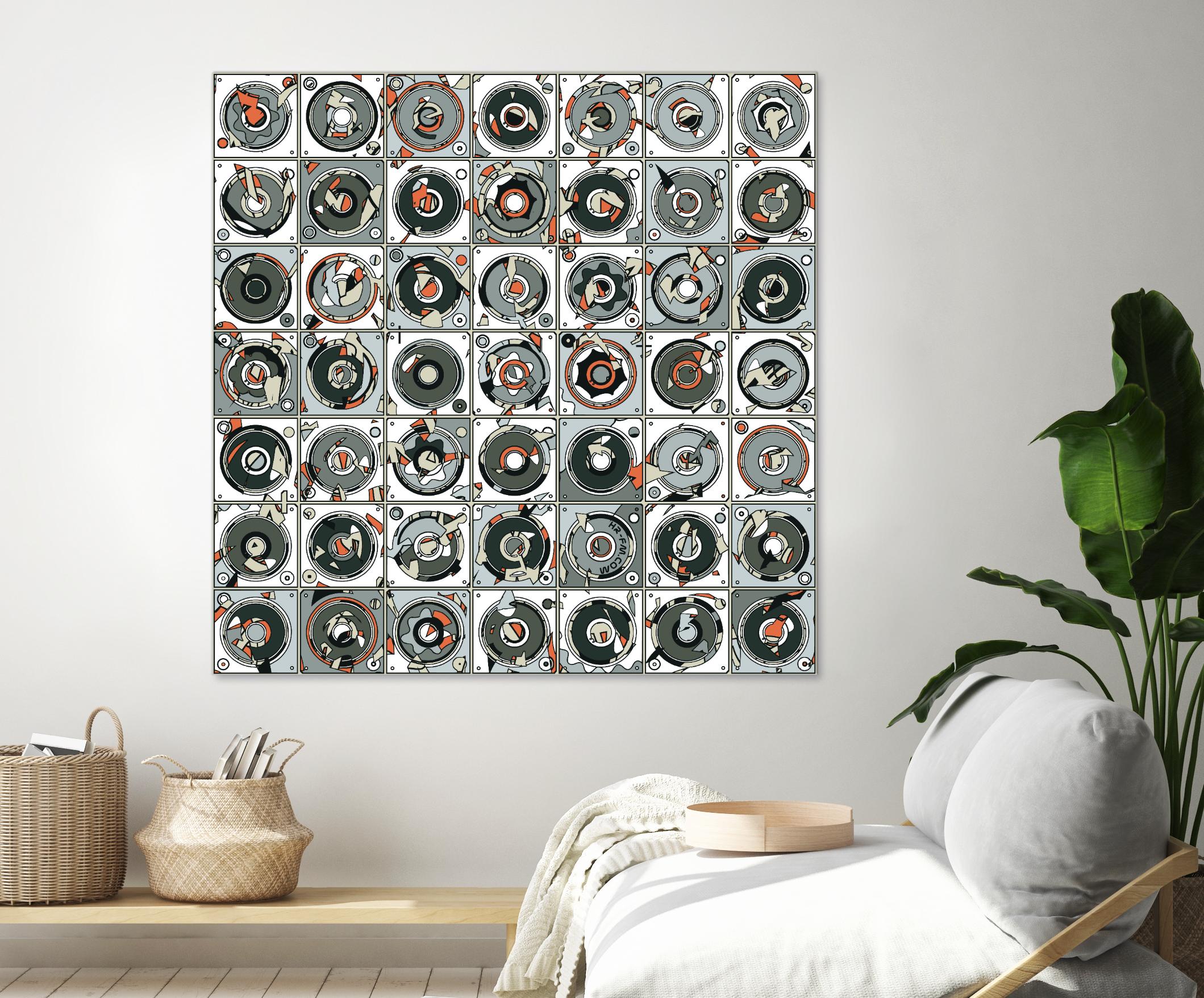 Stereogram by HR-FM on GIANT ART - orange contemporary