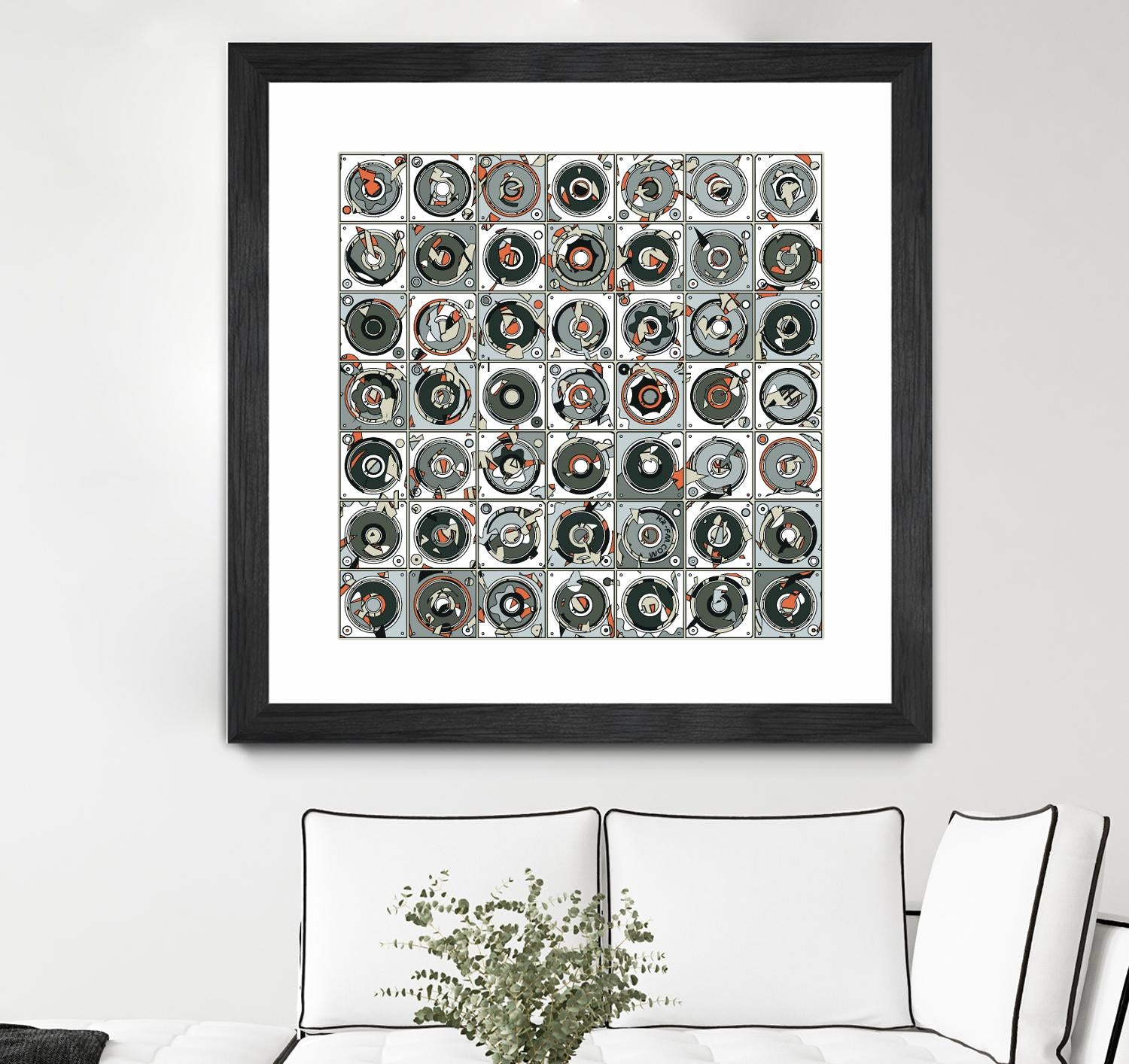 Stereogram by HR-FM on GIANT ART - orange contemporary