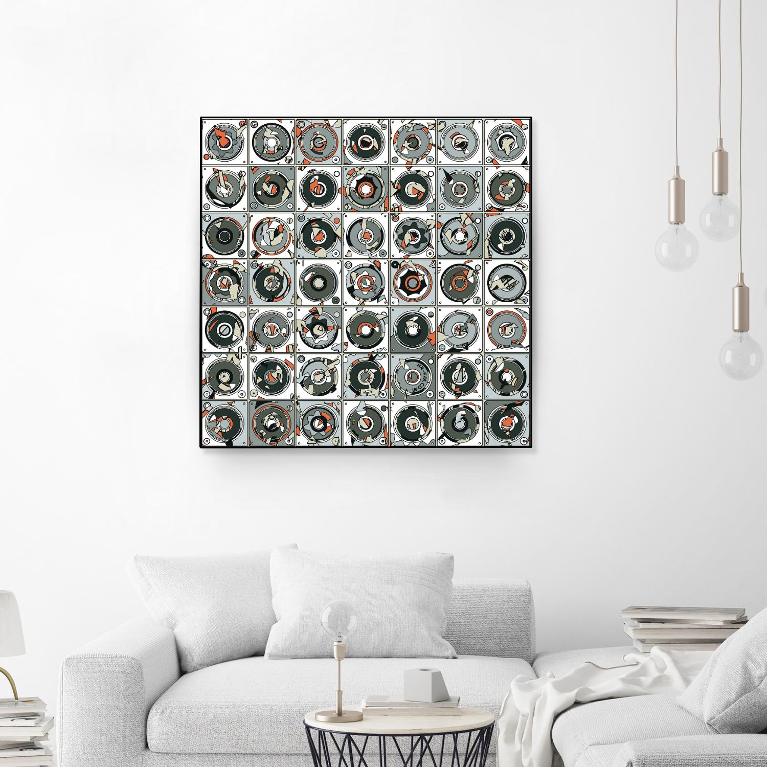 Stereogram by HR-FM on GIANT ART - orange contemporary