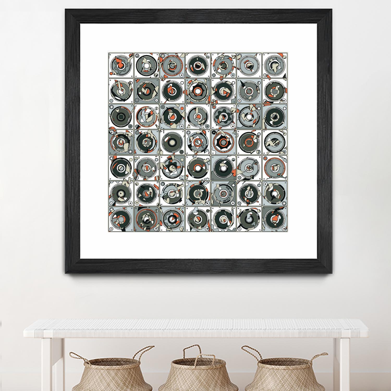 Stereogram by HR-FM on GIANT ART - orange contemporary