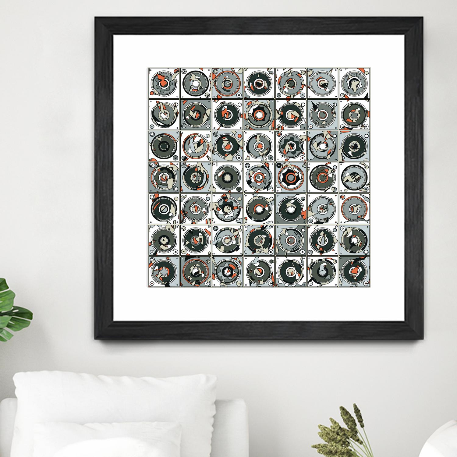 Stereogram by HR-FM on GIANT ART - orange contemporary