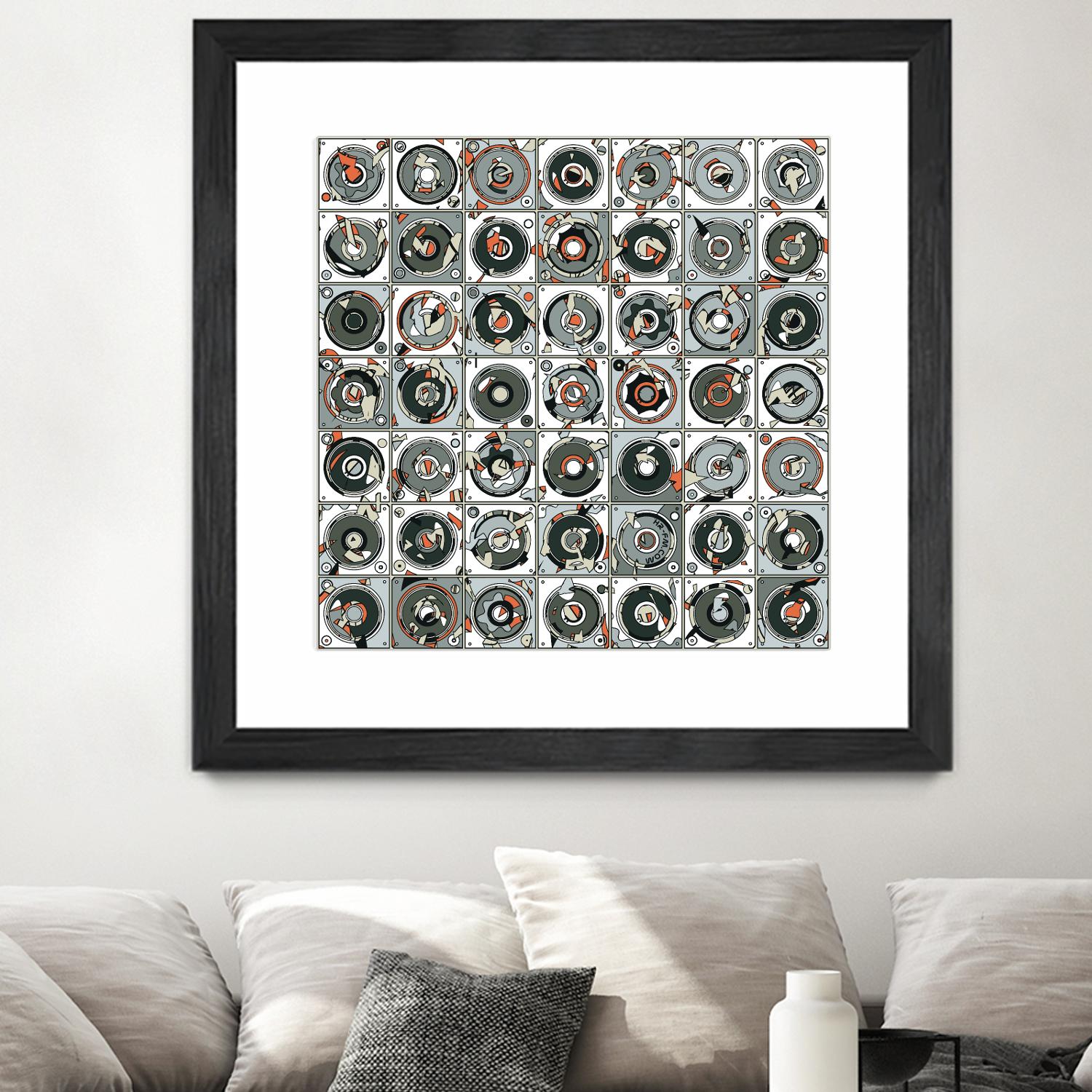 Stereogram by HR-FM on GIANT ART - orange contemporary