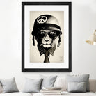 Office Warfare by Hidden Moves on GIANT ART - yellow contemporary