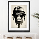 Office Warfare by Hidden Moves on GIANT ART - yellow contemporary