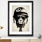 Office Warfare by Hidden Moves on GIANT ART - yellow contemporary