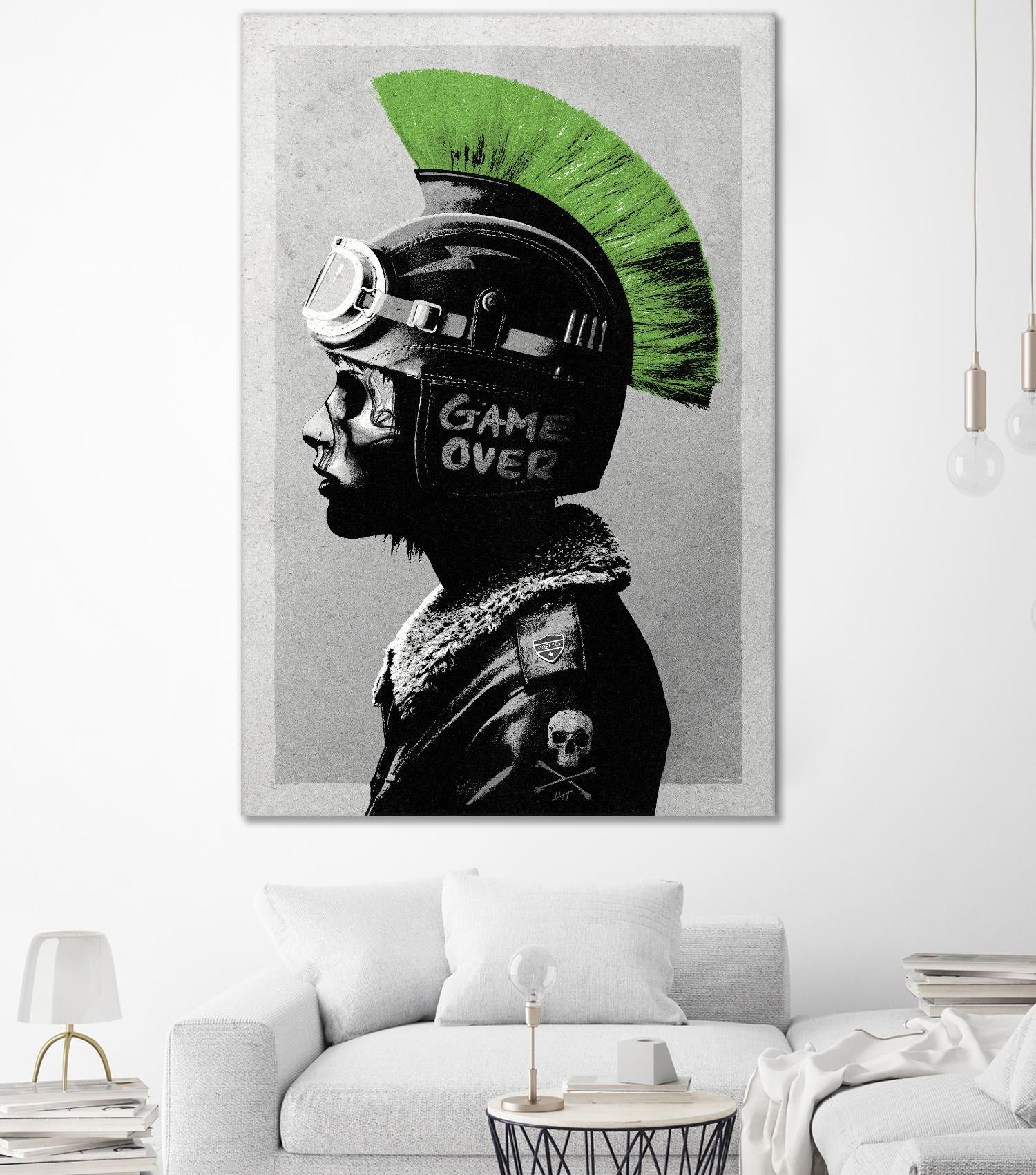 Chaotic Good by Hidden Moves on GIANT ART - green contemporary