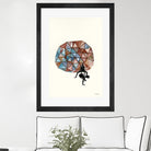 Embroidered Prism Collage 4 by Natasha Marie on GIANT ART - orange contemporary