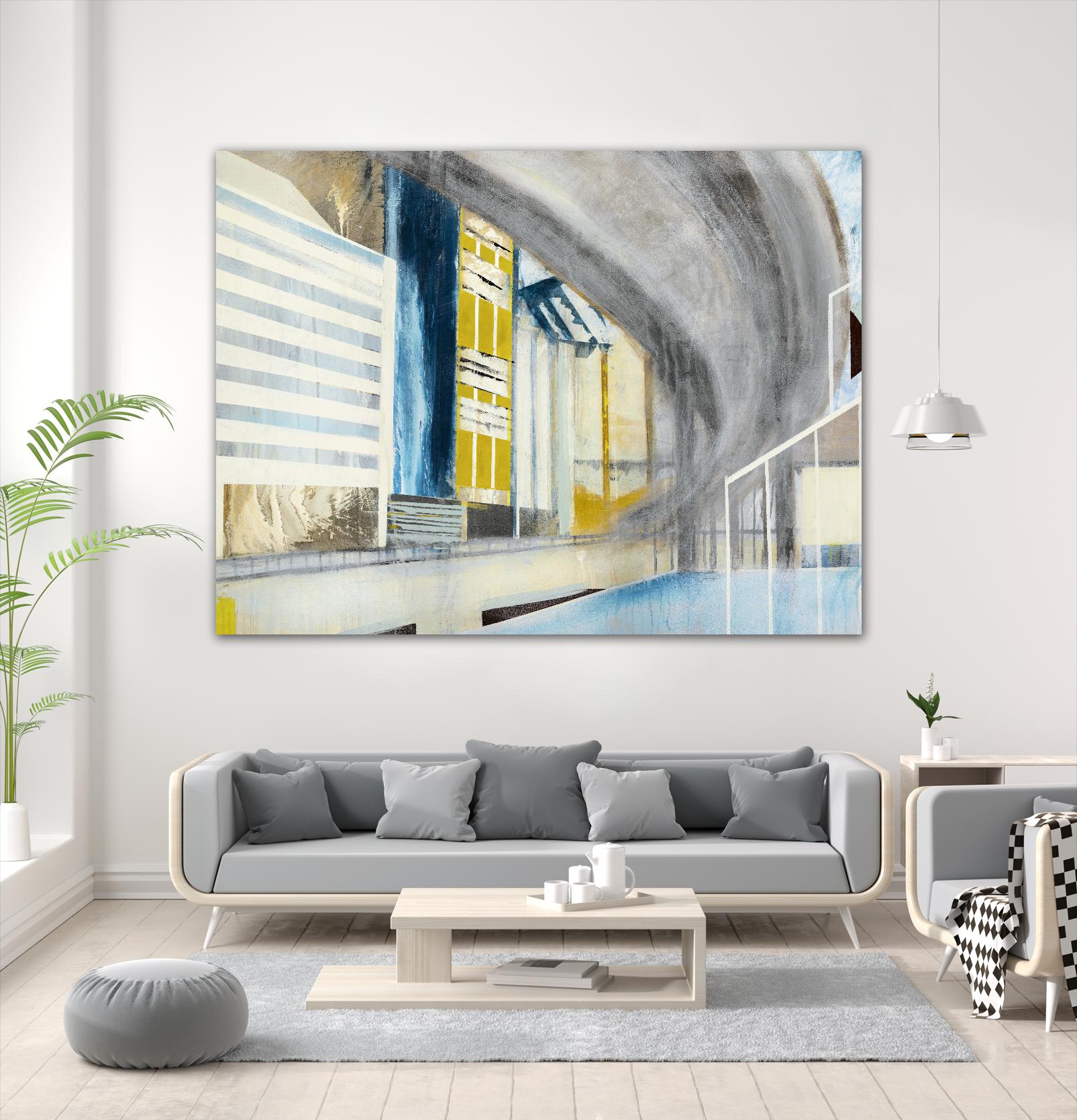 Overpass 2 by Kyle Goderwis on GIANT ART - grey city scene