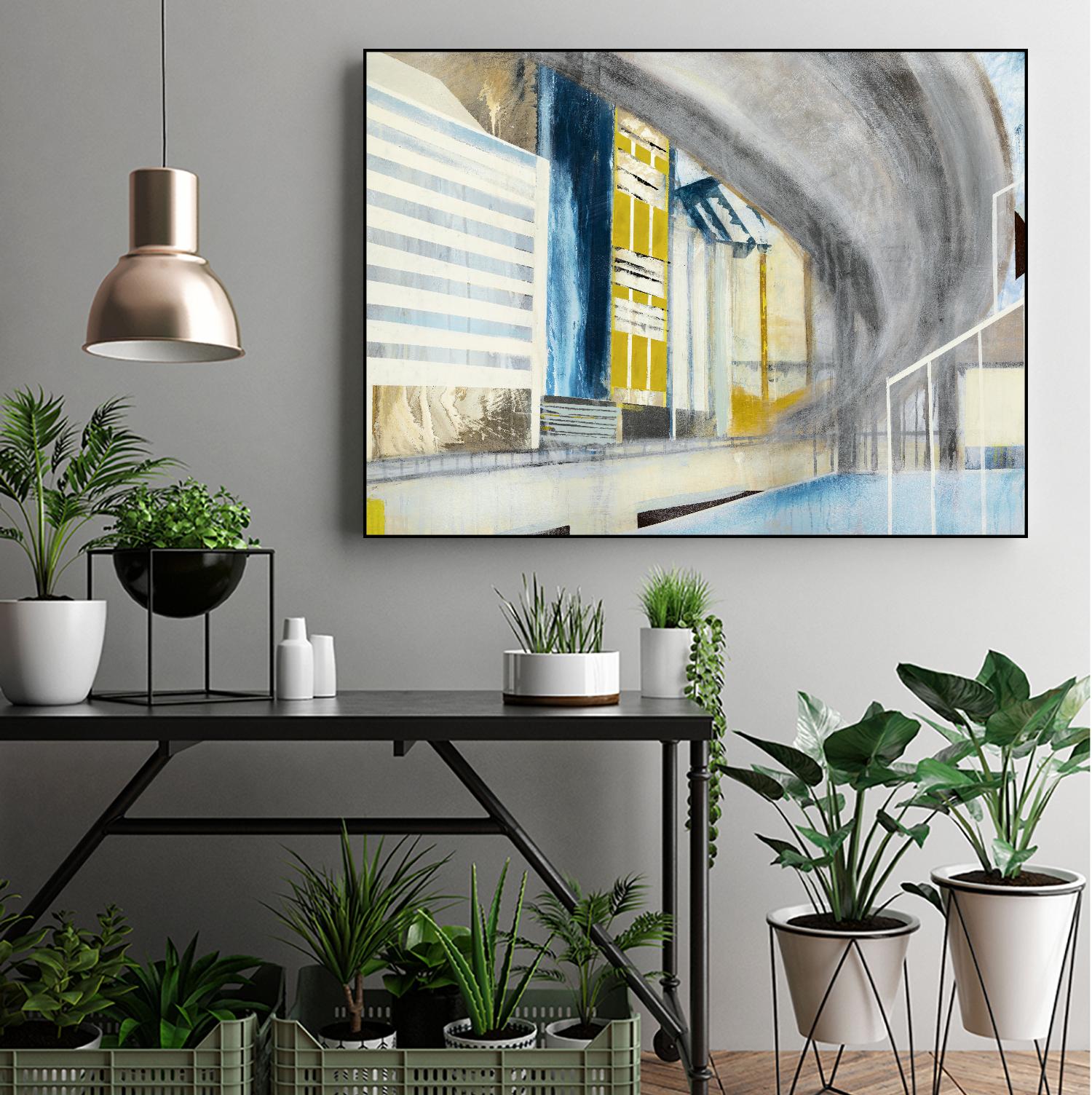 Overpass 2 by Kyle Goderwis on GIANT ART - grey city scene