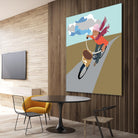 Cloud Girl on Bike by Eric Scheib on GIANT ART - grey contemporary