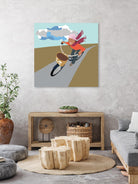 Cloud Girl on Bike by Eric Scheib on GIANT ART - grey contemporary