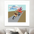 Cloud Girl on Bike by Eric Scheib on GIANT ART - grey contemporary