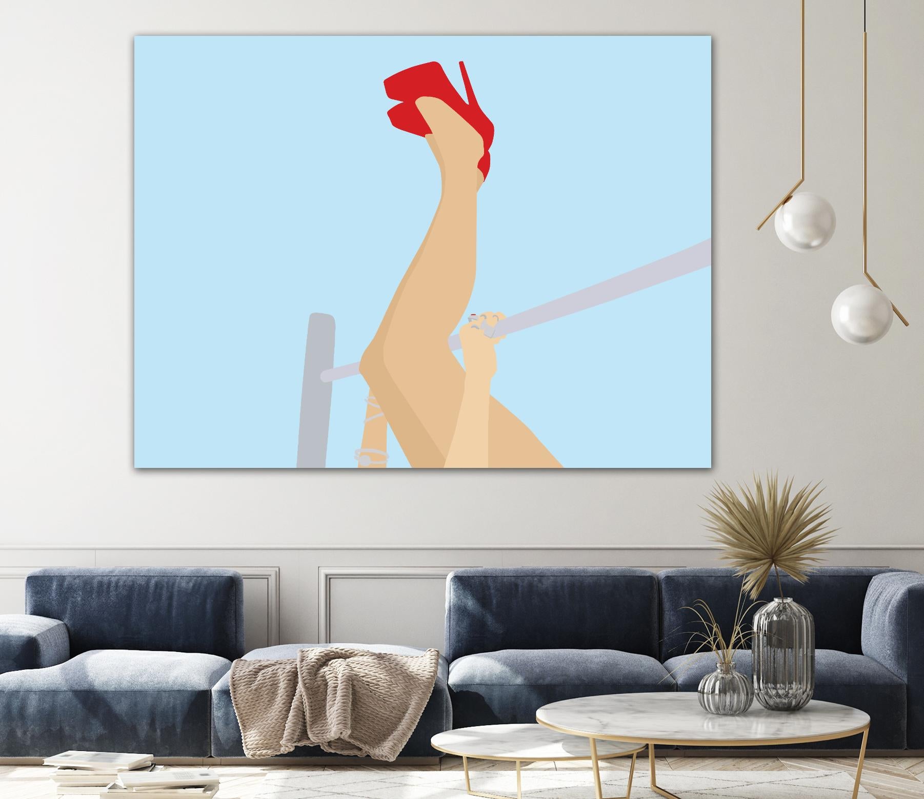 Head Over Heels by Eric Scheib on GIANT ART - grey contemporary