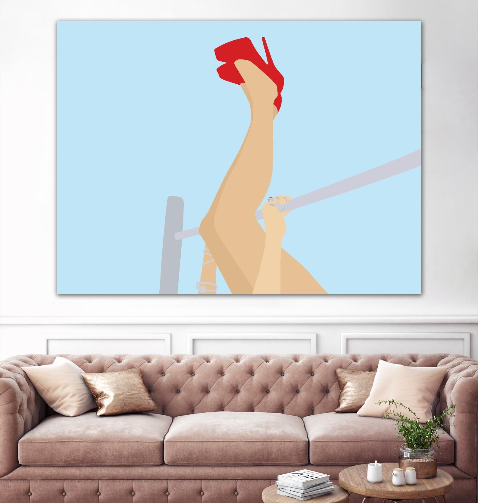 Head Over Heels by Eric Scheib on GIANT ART - grey contemporary