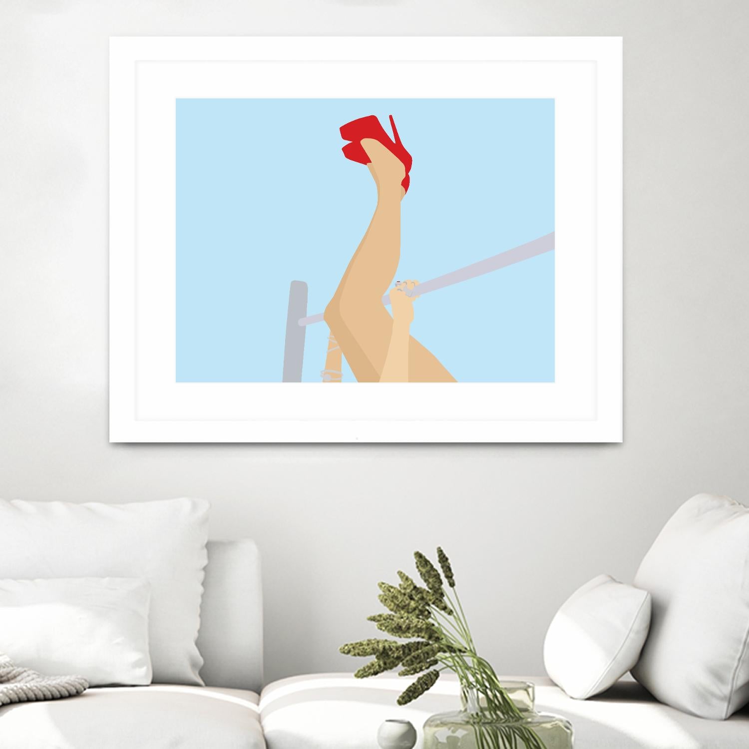 Head Over Heels by Eric Scheib on GIANT ART - grey contemporary