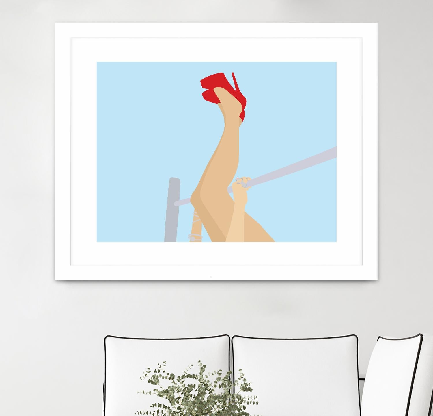 Head Over Heels by Eric Scheib on GIANT ART - grey contemporary