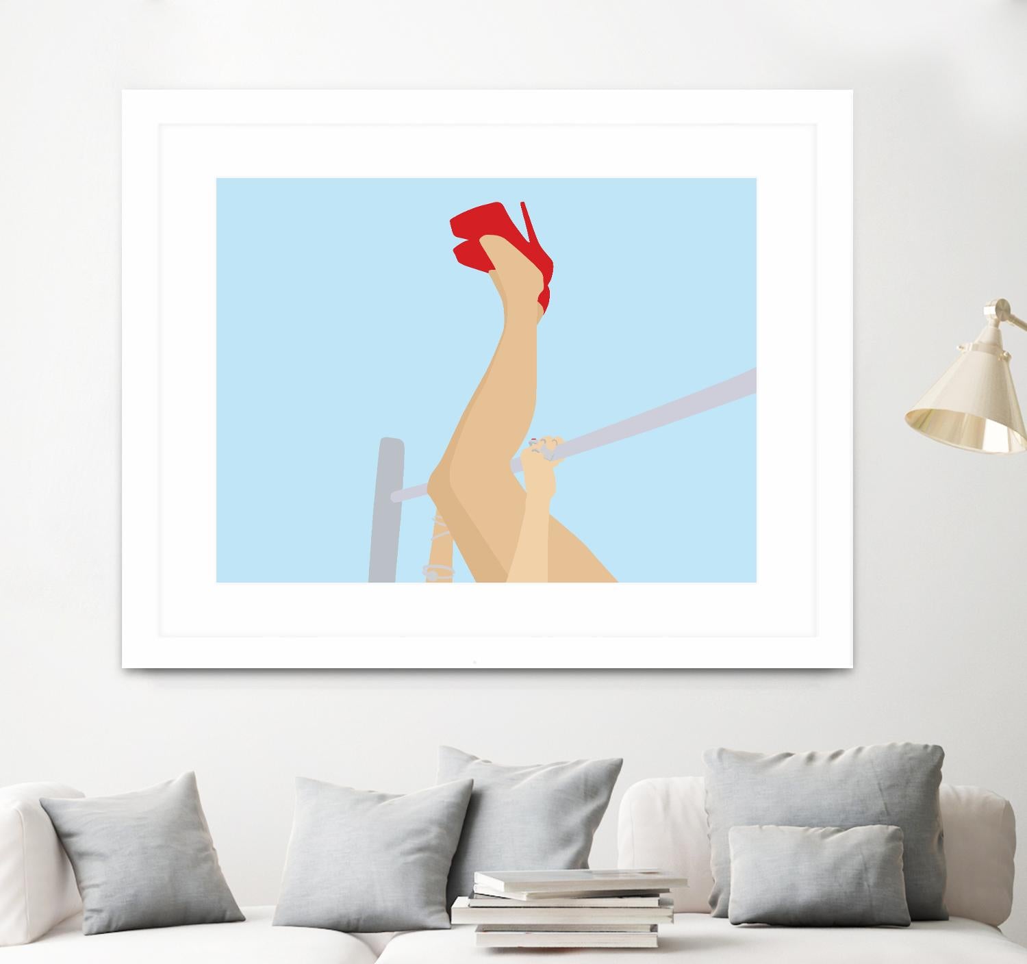 Head Over Heels by Eric Scheib on GIANT ART - grey contemporary