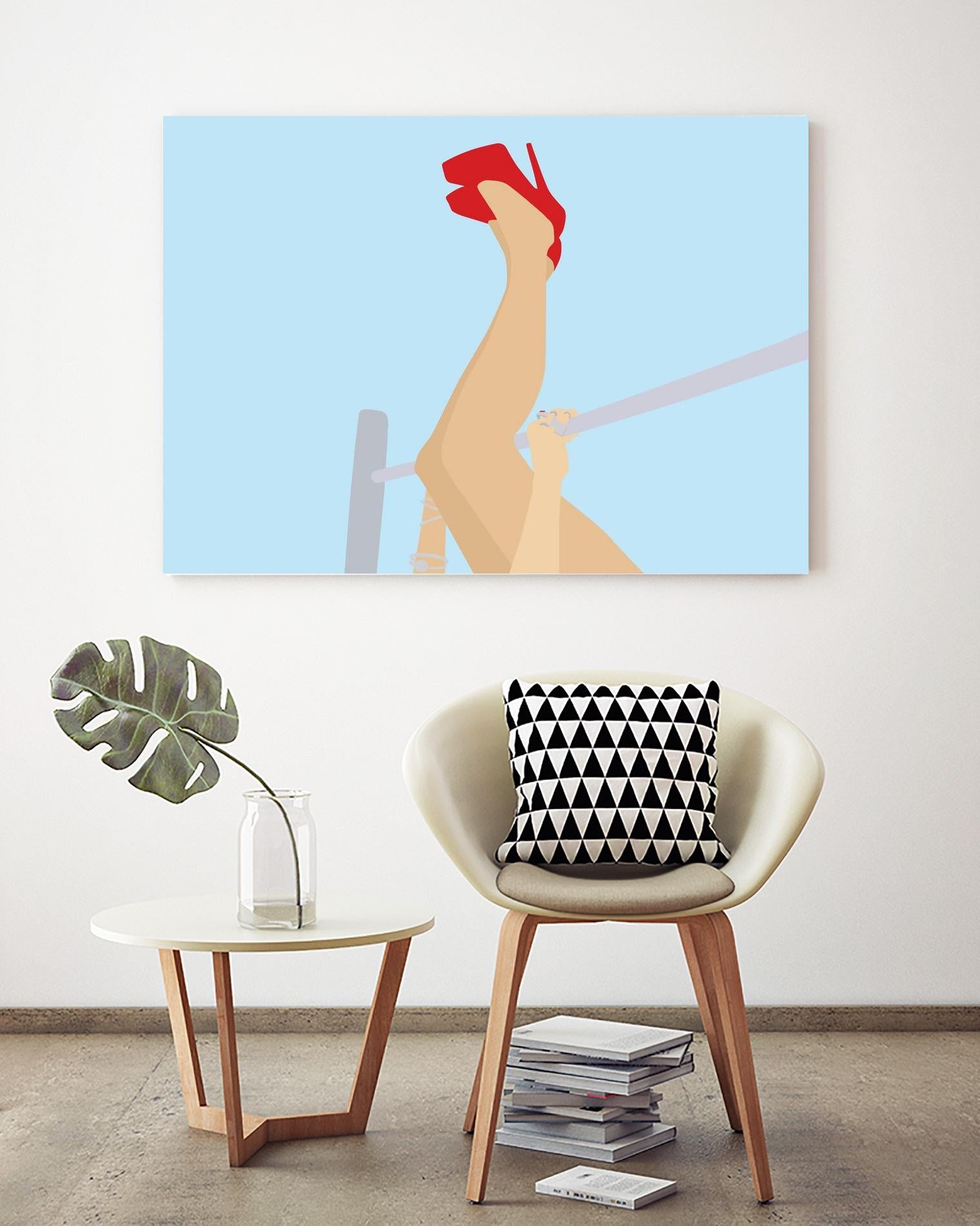 Head Over Heels by Eric Scheib on GIANT ART - grey contemporary