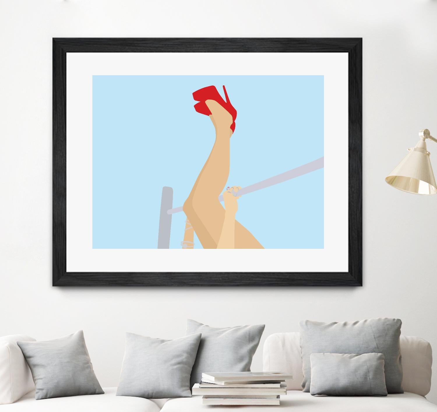 Head Over Heels by Eric Scheib on GIANT ART - grey contemporary