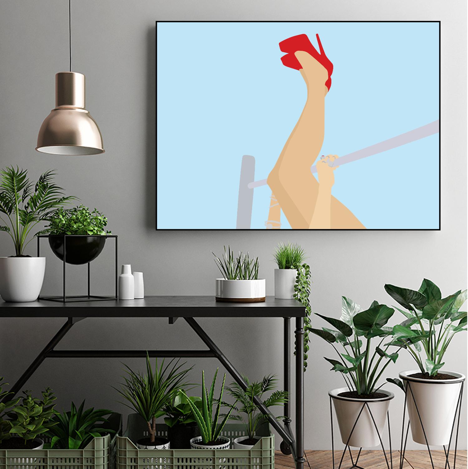 Head Over Heels by Eric Scheib on GIANT ART - grey contemporary