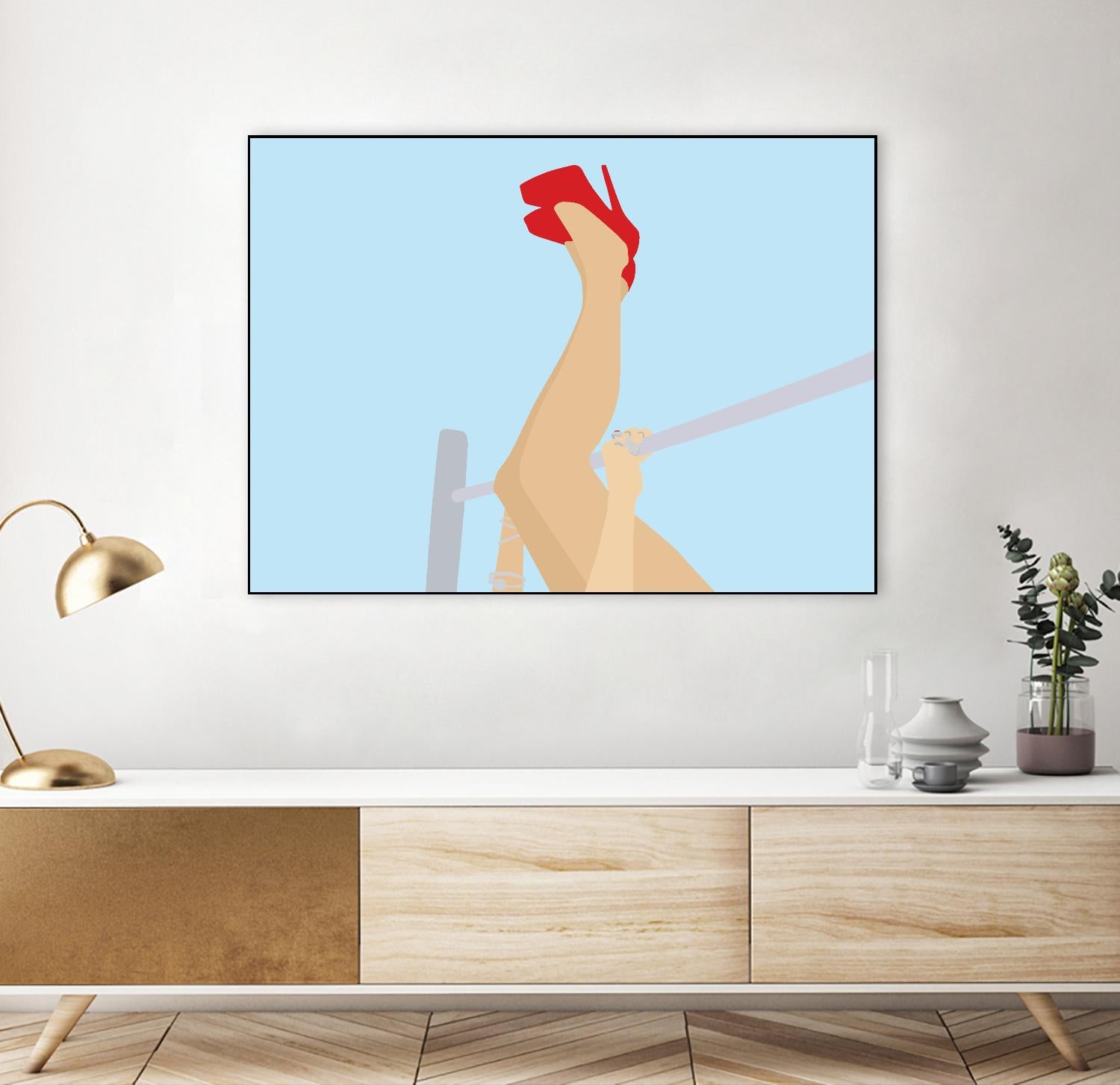 Head Over Heels by Eric Scheib on GIANT ART - grey contemporary