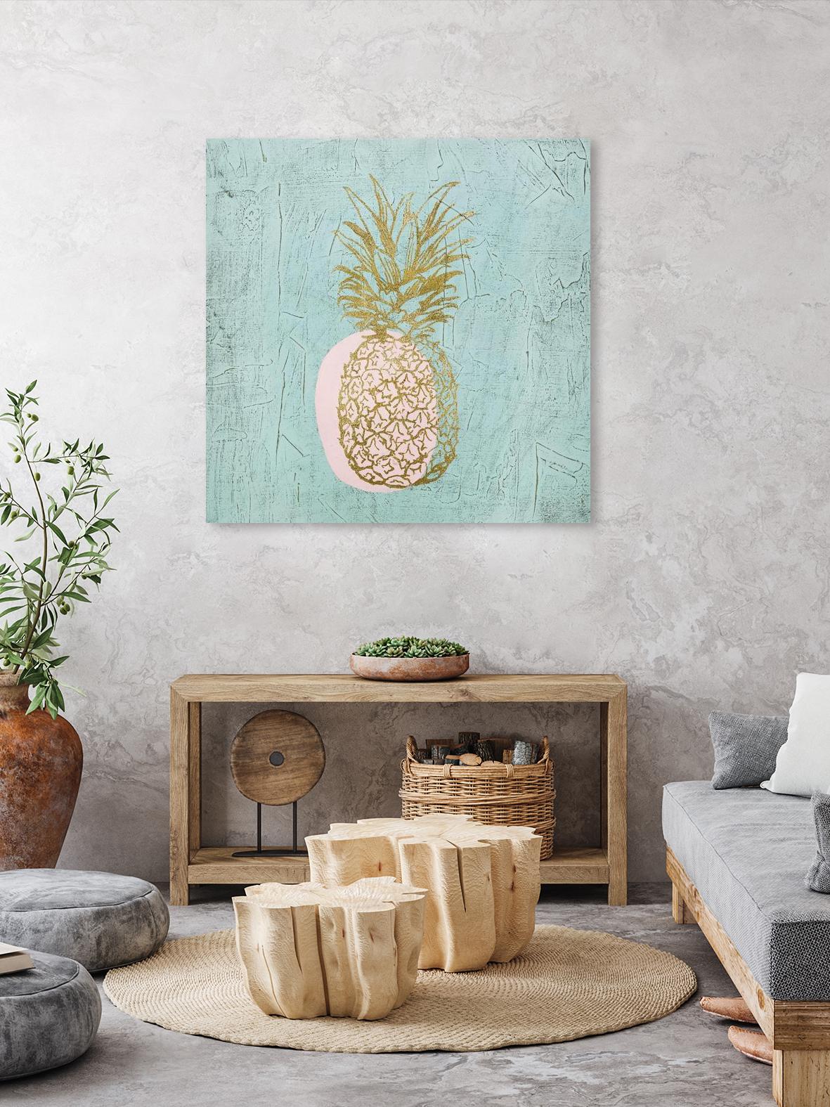 Golden Pineapple by Stefano Altamura on GIANT ART - gold still life