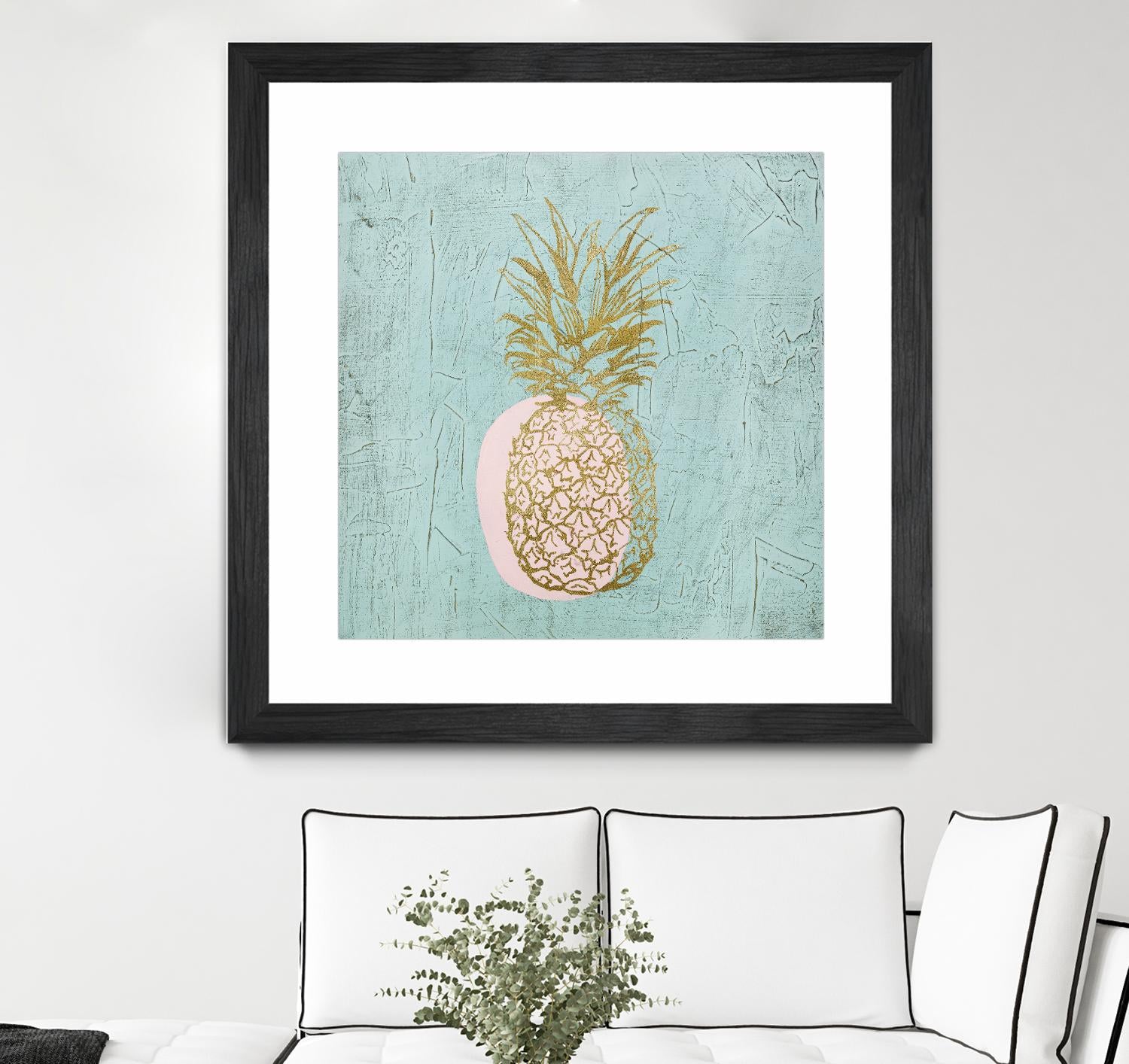 Golden Pineapple by Stefano Altamura on GIANT ART - gold still life