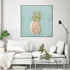Golden Pineapple by Stefano Altamura on GIANT ART - gold still life