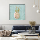 Golden Pineapple by Stefano Altamura on GIANT ART - gold still life