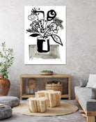 Fresh Flowers 4 by PC Ngo on GIANT ART - black still life