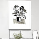 Fresh Flowers 4 by PC Ngo on GIANT ART - black still life